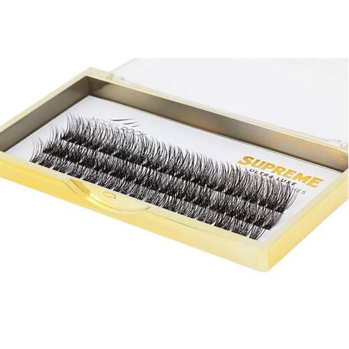 Ultra Luxe 'SUPREME' Individual Lashes - 'LONG' 12mm Cluster Style #1