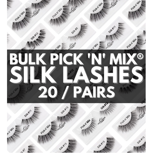 BULK Pick 'n' Mix® SILK Lashes (20 pairs) BULK Pick 'n' Mix® SILK Lashes (20 pairs)